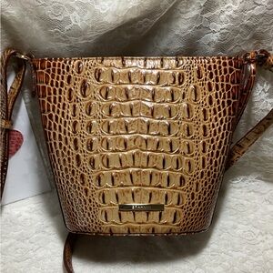 NWOT BRAHMIN TOASTED MINI QUINN CROSSBODY, BEAUTIFUL SHADE